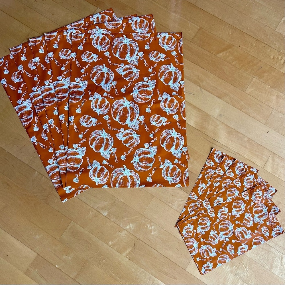 10 Count Polymailer Size Variety Bundle - PUMPKINS (5/6x9 + 5/14x19)